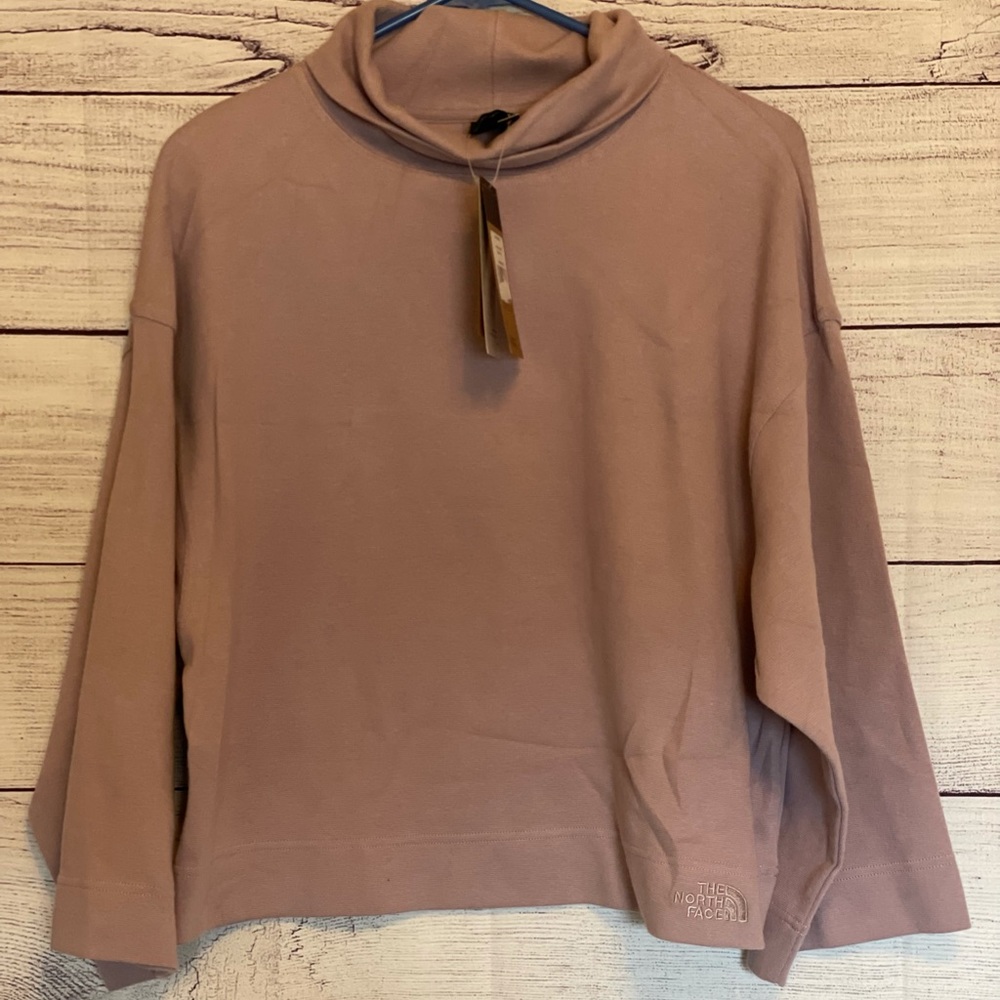 The North Face outer lands funnel neck waffle sweater size small